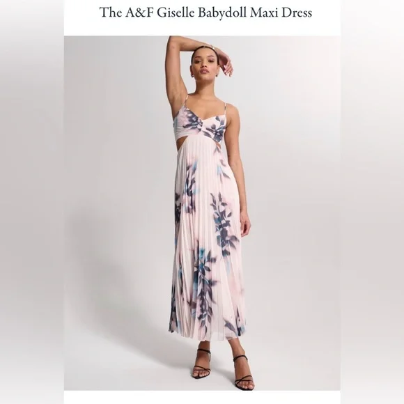 Abercrombie & Fitch Giselle Babydoll Floral Maxi Dress - Picture 1 of 12